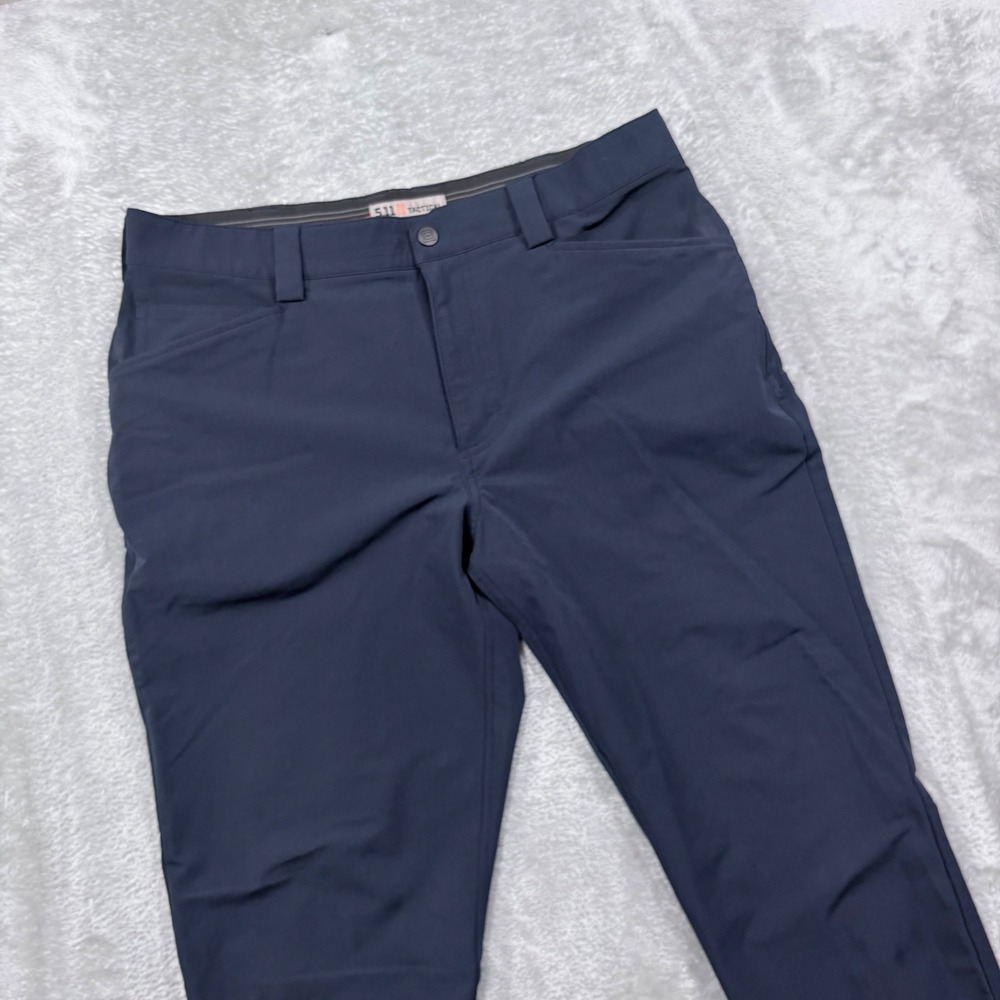 5.11 Tactical Pants Mens 36x36 Navy Blue Stretch Straight Leg Utility Trousers